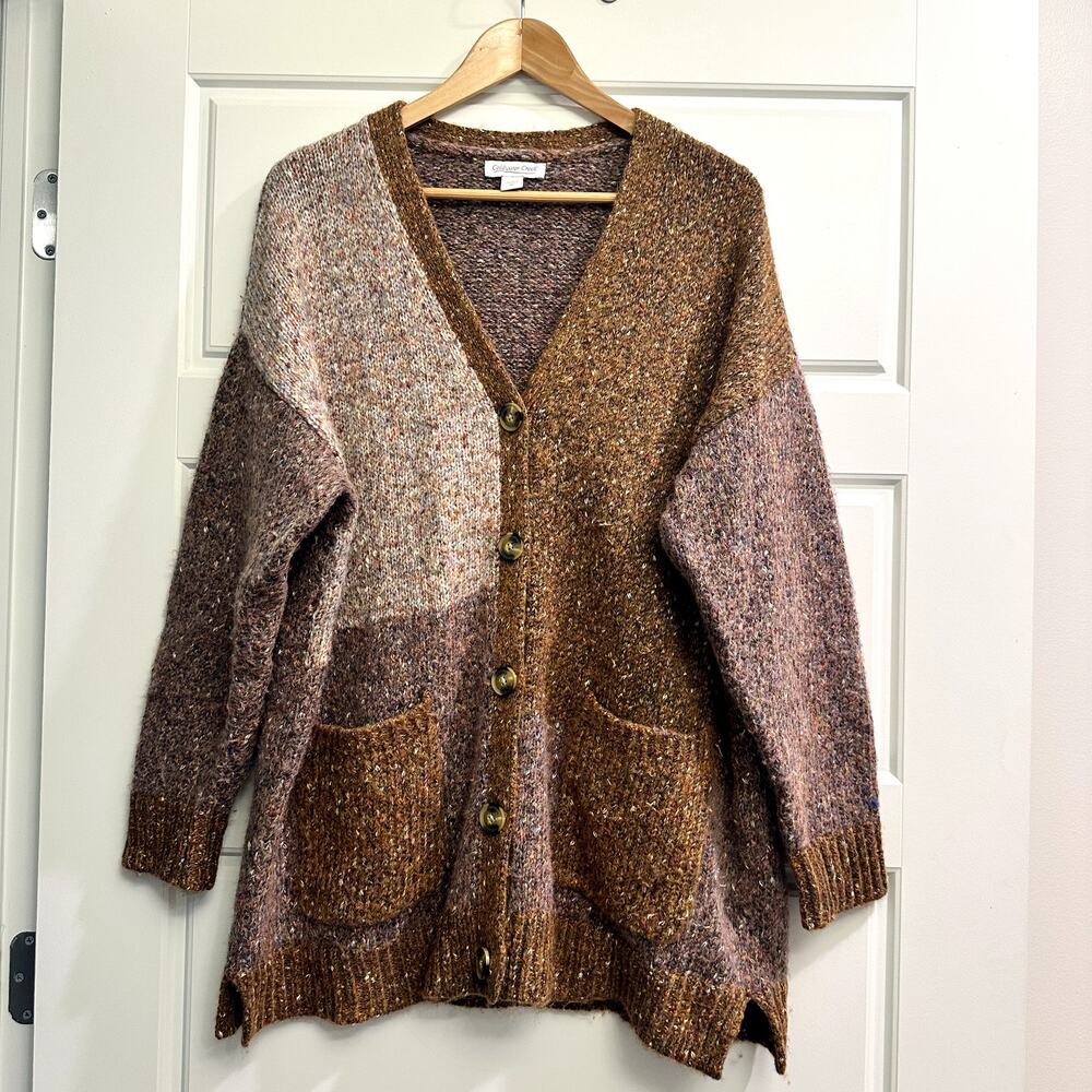 Coldwater Creek Colorblock Cardigan Sz 1X